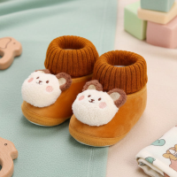 CuddleSteps – Warm en antislip – Dieren Baby Sloffen Bruin / Beer / 13 (6–9 Maanden) | Educatief Speelgoed