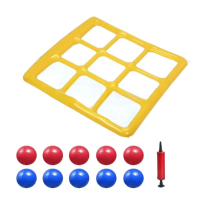 Pool Tic Tac Toe – Kleurrijk & Leuk – Zwembad Vier op een Rij Speelset 10 ballen | Educatief Speelgoed