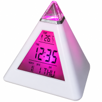 ColorTime – Kleurrijk & Multifunctioneel – Digitale Kinderwekker met Nachtlampje Piramide | Educatief Speelgoed