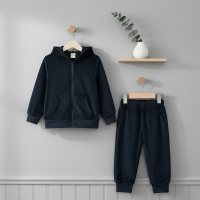 Mini Fashion™ – Zacht en warm – Joggingpak Zwart / 130 (6–7 jaar) | Educatief Speelgoed