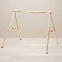 Wooden Baby Rattle Toy – Sensorisch & Veilig – Baby Gym Klassiek | Educatief Speelgoed