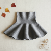 Girls Knitted Skirt – Comfort & Stijl – Kinder Rok Grijs / Klassiek / 110 (2–3 jaar) | Educatief Speelgoed