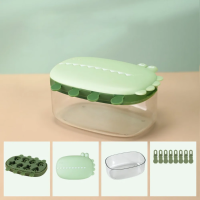 LollyFun – Creatief & Praktisch – Siliconen IJsjesvorm met Bewaardoos Groen / Met Opbergdoos / 8 Vormen | Educatief Speelgoed