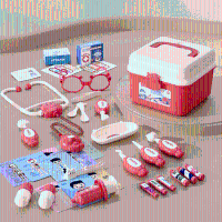 Hippo Doctors Set™   Mini Dokters in Actie   Speelgoed Doktersset 37 stuks / Rood | Educatief Speelgoed