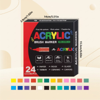 ColorCraft – Creatief & Duurzaam – Acrylmarkers met penseelpunt 24 kleuren | Educatief Speelgoed