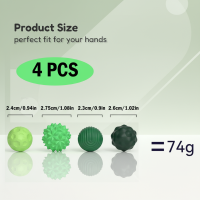 MagniFun – Rustgevend & Leuk – Magnetische Siliconen Ballen Groen / 4 | Educatief Speelgoed