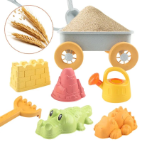 Coastal Crew   Schep & Speel   BIO Strand Set Zand Sculpturen Set   8 Stuks | Educatief Speelgoed