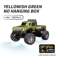 Pocket Speed RC – Snel & Wendbaar – Mini Race Truck Geel Groen | Educatief Speelgoed