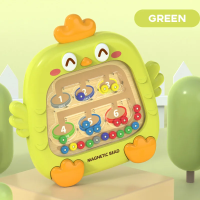 Color Number Maze – Handig voor onderweg – Magneet Doolhof Groen | Educatief Speelgoed