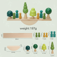 Wooden Forest Blocks – Creatief & Ontwikkeling – Houten Stapel Blokken Set Bos | Educatief Speelgoed