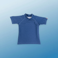 SunnyGuard – Zomers & Beschermend – Anti UV Kinder Zwemshirt met Korte Mouwen 140 (8–9 jaar) / Blauw | Educatief Speelgoed