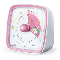 Visual Timer – Kleurig & Kalm – Kinder Timer Roze Oren | Educatief Speelgoed
