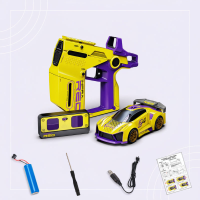 SpeedBlaster – Snel & Actief – RC Stuntauto Geel | Educatief Speelgoed
