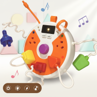Light Up Busy Board – Motoriek & Ontwikkeling – Activiteiten Bord Oranje | Educatief Speelgoed