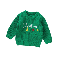 JoyKnit – Knus & Warm   Kersttrui met tekst Groen (Christmas) / 86 (1–1.5 Jaar) | Educatief Speelgoed