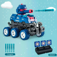 TankHero – Actief & Robuust – Speelgoedtank met Schietfunctie Blauw / Ja | Educatief Speelgoed