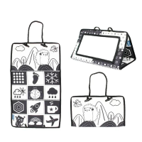 LittleMirror – Educatief & Leuk – Baby Sensorisch Speelgoed Zwart | Educatief Speelgoed