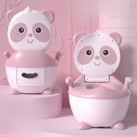 Panda Potty™   Handig voor vakantie   Kinder toilet Roze / Zachte bril | Educatief Speelgoed