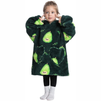 HappySnug – Schattig en comfortabel – Kinderdeken met capuchon One Size (1 3 jaar) / Avocado | Educatief Speelgoed