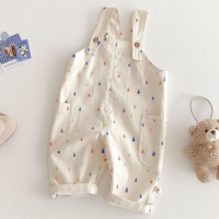 TinyStyle – Speels & Comfortabel – Kinder Tuinbroek met Print Tuinbroek Lang (Druppels) / 100 (2–3 jaar) | Educatief Speelgoed