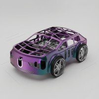 SkyDrive – Innovatief & Spectaculair – 2 in 1 RC Vliegende Auto & Drone met LED Licht Paars | Educatief Speelgoed