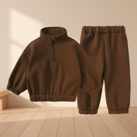 Winter Tracksuit – Warm & Comfort – Winter Kinder Kleding Pak Bruin / 80 (9–12 maanden) | Educatief Speelgoed