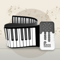 Roll up Piano Keyboard – Creatief & Leerzaam – Opvouwbare Piano Wit | Educatief Speelgoed