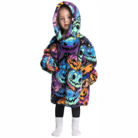 HappySnug – Schattig en comfortabel – Kinderdeken met capuchon One Size (1 3 jaar) / Pompoen | Educatief Speelgoed