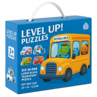 Woods™   Fijne Motoriek & Creatief   6 in 1 Puzzel Verkeer | Educatief Speelgoed