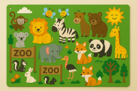 FeltBoard™   Eindeloos ontdek  en speelplezier!   Viltbord Dierentuin | Educatief Speelgoed