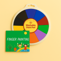 Paint Wheel™   Urenlang creatief zijn   Verfset Set van 12 kleuren + GRATIS Vingerverf Boek | Educatief Speelgoed