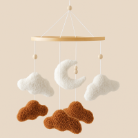 Nuvio – Rust & Sfeer – Babymobiel met Wolken Bruin | Educatief Speelgoed