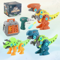 JurassicDrill – Cool & Speels – Dino DIY Set Oranje/Groen | Educatief Speelgoed