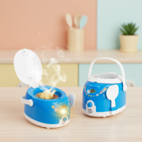 Pretend Play Kitchen Set – Creatief & Rollenspel – Keuken Speelgoed Rijstkoker / Blauw | Educatief Speelgoed
