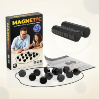 MagPlay – Strategisch & Leuk – Magnetisch Stenen Gezelschapspel Zwart | Educatief Speelgoed