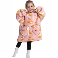 HappySnug – Schattig en comfortabel – Kinderdeken met capuchon One Size (1 3 jaar) / Corgi | Educatief Speelgoed