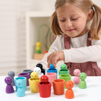 KleurenKanjers – Leren & Ontdekken – Montessori Houten Kleurensorteerspel | Educatief Speelgoed