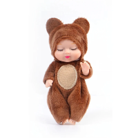 LittleDolly – Cute & Cozy – Baby Doll in a Cheerful Animal Costume Beer | Educatief Speelgoed