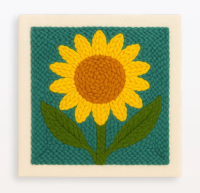 ThreadArt – Handgemaakt & Kleurrijk – Dieren Borduurset Zonnebloem A | Educatief Speelgoed