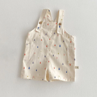TinyStyle – Speels & Comfortabel – Kinder Tuinbroek met Print Tuinbroek Kort (Druppels) / 100 (2–3 jaar) | Educatief Speelgoed