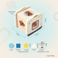 Color Spring– Spelend & Ontwikkelend – Sensorisch Houten Babyspeelgoed Ruimtecapsule | Educatief Speelgoed