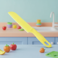 MiniChef – Veilig & Kindvriendelijk – Kinder Snijmes Geel | Educatief Speelgoed