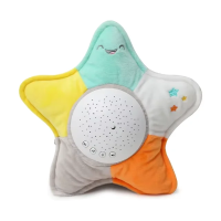 StarPlush – Zacht & Rustgevend – Knuffel met Nachtlamp Projector Zeester | Educatief Speelgoed