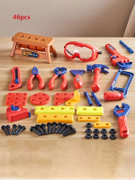 Kids Toolbox – Stoer & Leerzaam – Gereedschap Speelgoed 46 delige set | Educatief Speelgoed