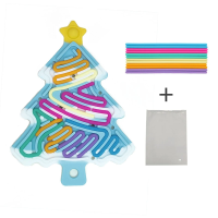 Xmas Tree Fidget Toy™   Compact, Kerstig & Leuk   Siliconen Fidget Kerstboom Blauw met sneeuw | Educatief Speelgoed
