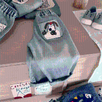 Mini Fashion™   Straight Leg Jeans   Casual Spijkerbroek Hondenprint / 110 (3 4 jaar) | Educatief Speelgoed