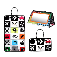 LittleMirror – Educatief & Leuk – Baby Sensorisch Speelgoed Oranje | Educatief Speelgoed