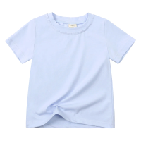 ComfyWear – Praktisch & Casual – Korte Mouwen T Shirt Lichtblauw / 130 (6–7 jaar) | Educatief Speelgoed
