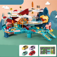 RaceTrack – Avontuurlijk & Leuk – Auto Speelbaan Dinosaurus spoorweg | Educatief Speelgoed