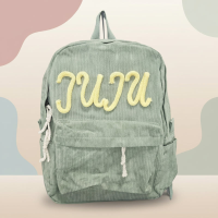 Kids Backpack – Gepersonaliseerde Rugzak voor Kinderen Groen Geel | Educatief Speelgoed